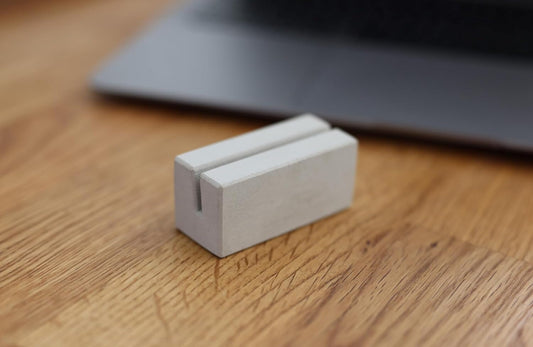 3er Set: Kartenhalter, Fotohalter aus Beton | modern und schlicht