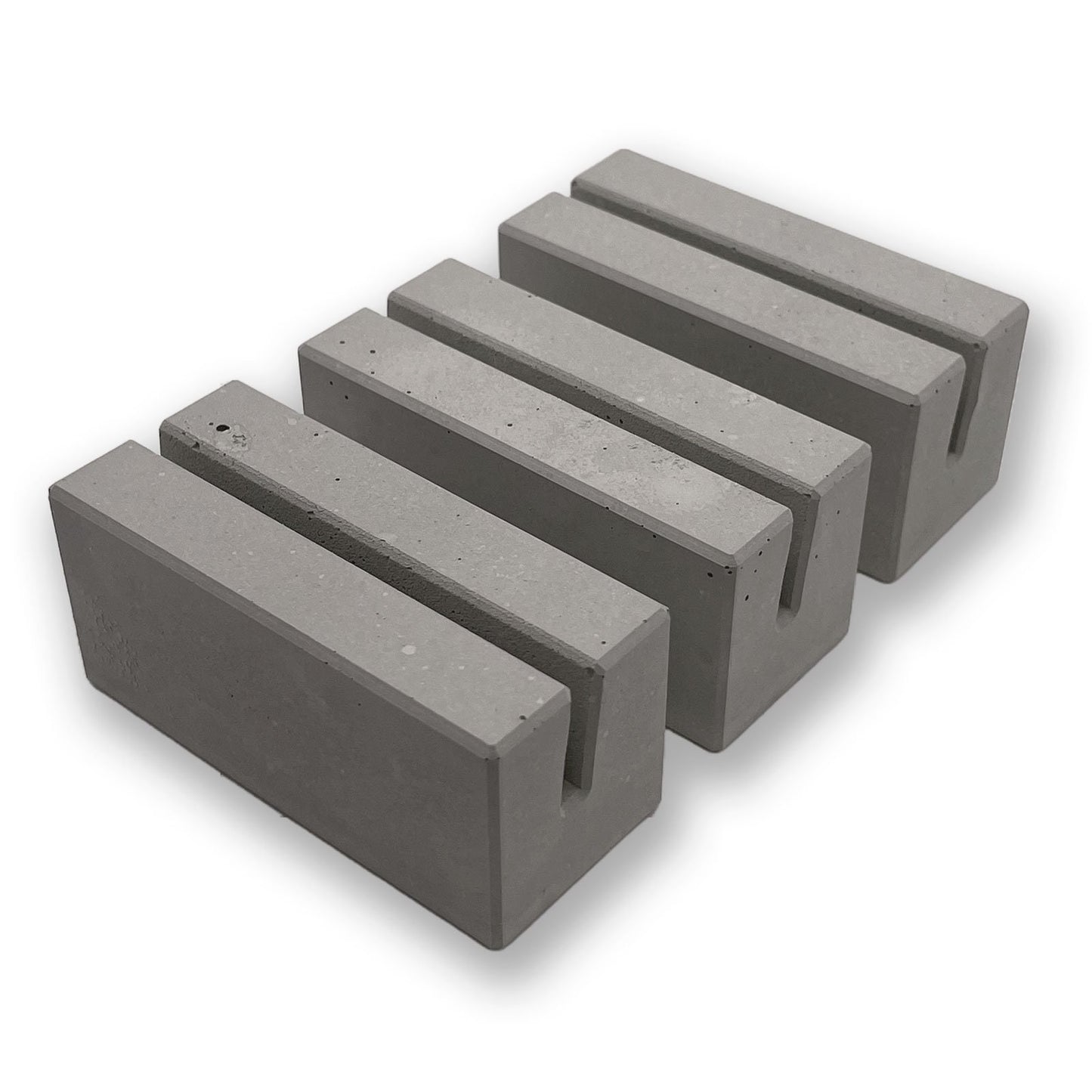 3er Set: Kartenhalter, Fotohalter aus Beton | modern und schlicht
