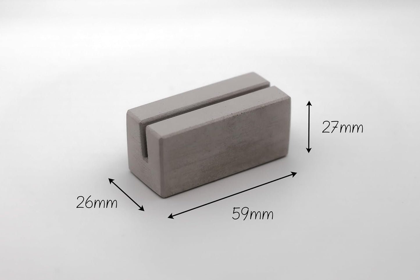 3er Set: Kartenhalter, Fotohalter aus Beton | modern und schlicht
